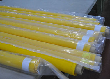 Porcellana Tessuto del setaccio a maglie del poliestere del filo di giallo 80 per stampaggio di tessuti, larghezza di 250cm fornitore