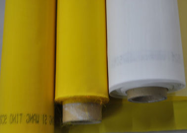 Maglia 100% del poliestere del monofilamento per stampaggio di tessuti 120T - 34 colori giallo/bianchi