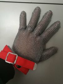 Guanti della mano della maglia metallica del commestibile cinque dita per il mattatoio