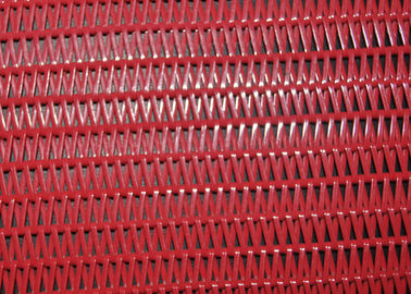 Schermo rosso dell'essiccatore della maglia del nastro trasportatore di spirale del poliestere per la macchina di fabbricazione di carta