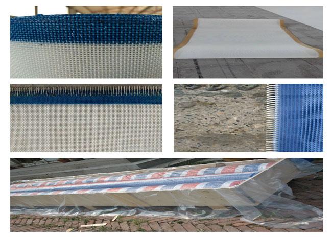 Il bianco 2 ha sparso il tessuto materiale della maglia della tela per il trasportatore, servizio del ODM dell'OEM