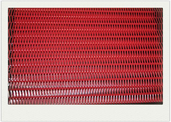 Cinghia rossa della maglia del poliestere con il trasportatore a spirale per l'essiccatore/la disidratazione dei fanghi dell'alimento