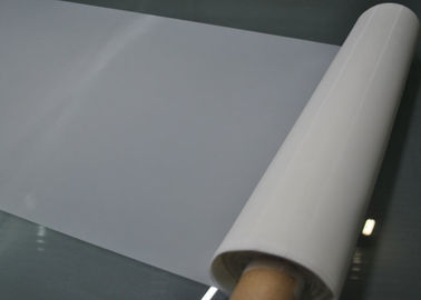 Porcellana Maglia bianca del panno di bullonatura del poliestere di elasticità bassa 60 per stampa/filtrazione del PWB fornitore