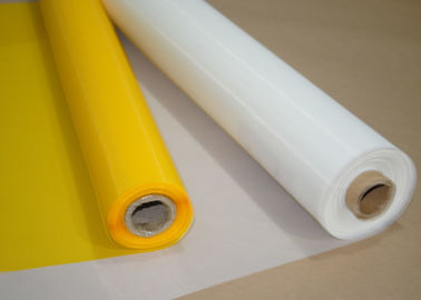 Porcellana Maglia di giallo/bianca poliestere di bullonatura del panno 120 per stampa di vetro, 158 micron fornitore