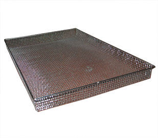 Porcellana Rettangolo del cesto metallico del metallo di FDA per stoccaggio/sterilizzazione/BBQ fornitore