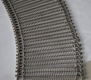 Porcellana La rete metallica a spirale regolare di griglia curva trasporta i collegamenti del lato di forma della cinghia U fornitore