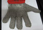 M Size Red Stainless Steel Gloves For Cutting , Chain Mail Gloves Anti Wear