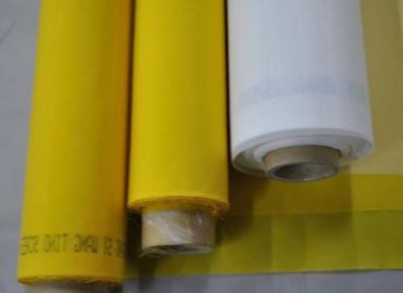 120 Mesh 47T Polyester Bolting Cloth For Screen Printing Yellow / White Color